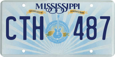 MS license plate CTH487