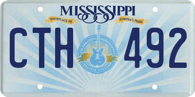 MS license plate CTH492