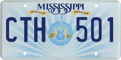 MS license plate CTH501