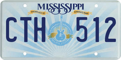 MS license plate CTH512