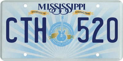MS license plate CTH520