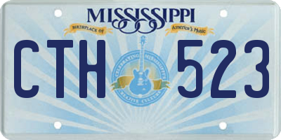 MS license plate CTH523