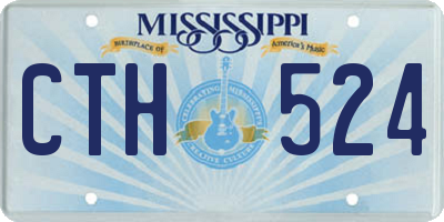 MS license plate CTH524