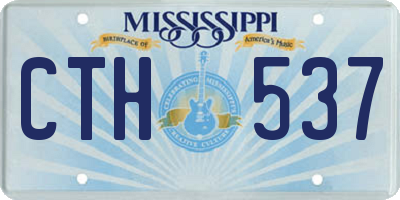MS license plate CTH537