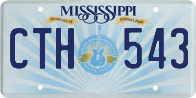 MS license plate CTH543