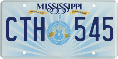 MS license plate CTH545