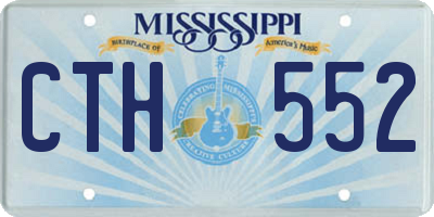 MS license plate CTH552