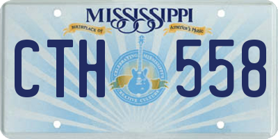 MS license plate CTH558