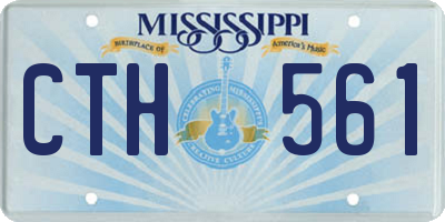 MS license plate CTH561