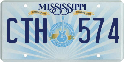 MS license plate CTH574