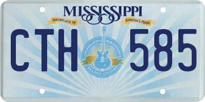 MS license plate CTH585