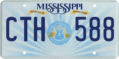 MS license plate CTH588