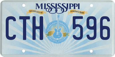 MS license plate CTH596
