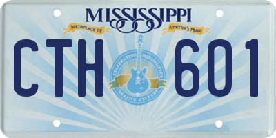 MS license plate CTH601