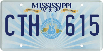 MS license plate CTH615