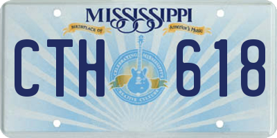 MS license plate CTH618