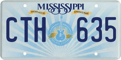 MS license plate CTH635