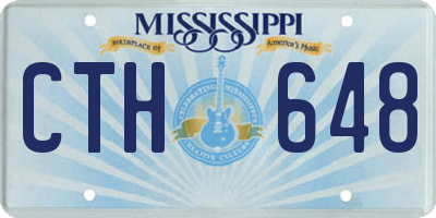 MS license plate CTH648