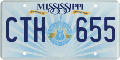 MS license plate CTH655