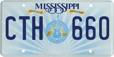 MS license plate CTH660