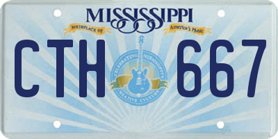 MS license plate CTH667