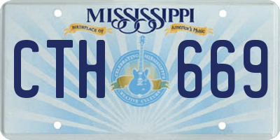 MS license plate CTH669