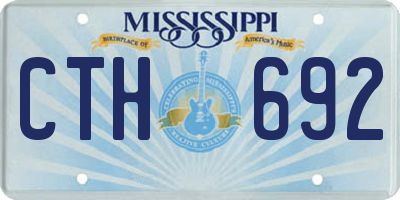 MS license plate CTH692