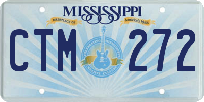 MS license plate CTM272