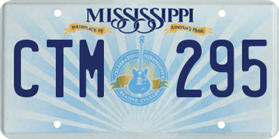 MS license plate CTM295