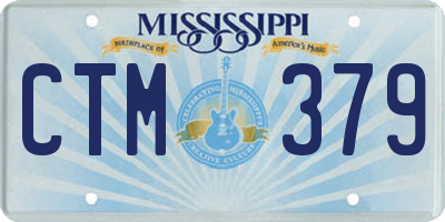 MS license plate CTM379