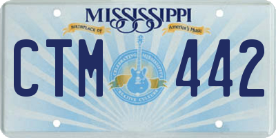 MS license plate CTM442