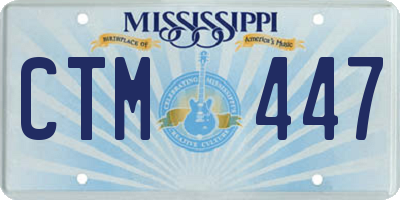 MS license plate CTM447