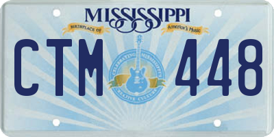 MS license plate CTM448