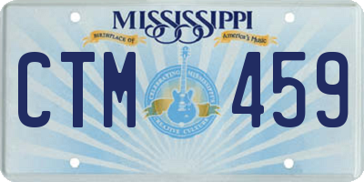 MS license plate CTM459