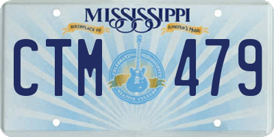 MS license plate CTM479