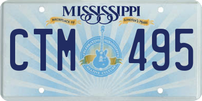 MS license plate CTM495