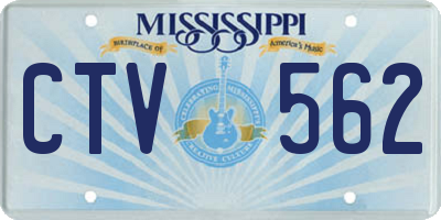 MS license plate CTV562