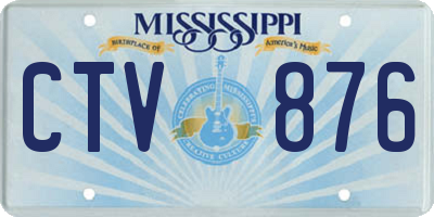 MS license plate CTV876