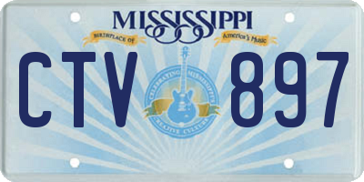 MS license plate CTV897