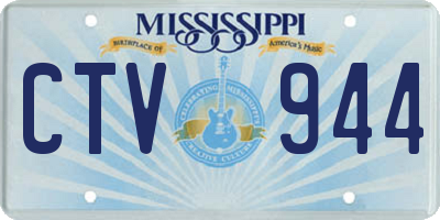 MS license plate CTV944
