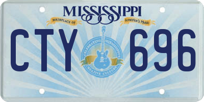 MS license plate CTY696