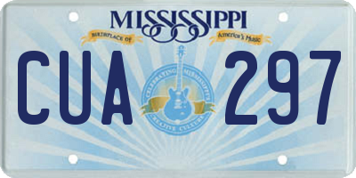 MS license plate CUA297