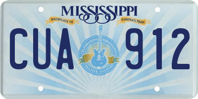 MS license plate CUA912