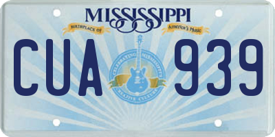 MS license plate CUA939