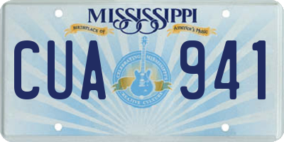 MS license plate CUA941