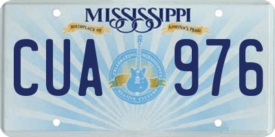 MS license plate CUA976