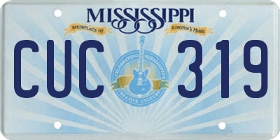 MS license plate CUC319