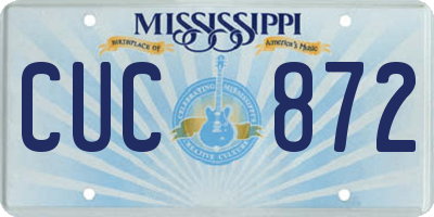 MS license plate CUC872