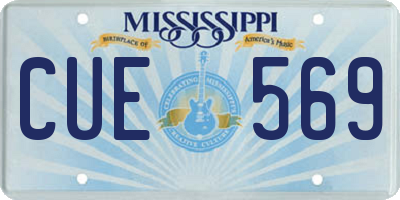 MS license plate CUE569