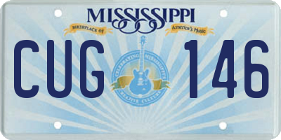 MS license plate CUG146